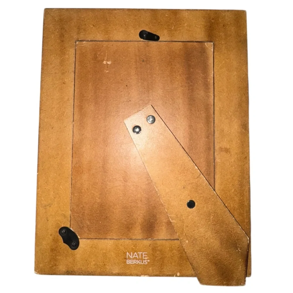 Elegant White and Brown Photo Frame